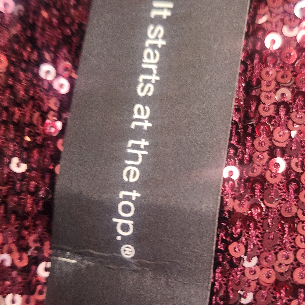 *Cable & Gauge Sequin Blouse In Shimmering Rose BNWT* - Picture 4 of 6